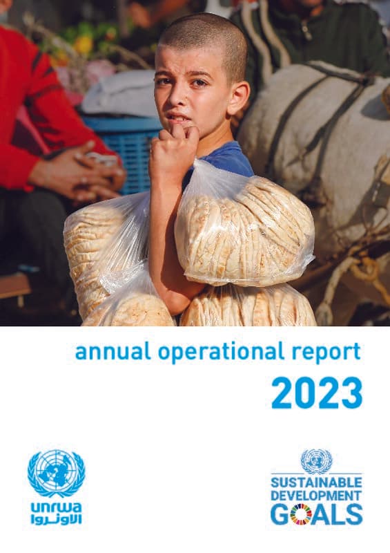 UNRWA Annual Report 2023 Cover